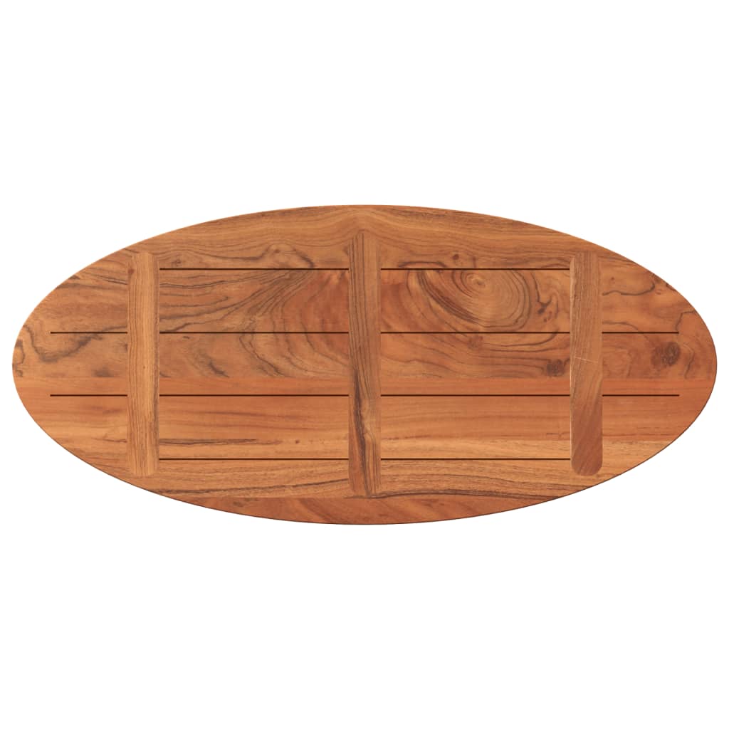 vidaXL Table Top 120x50x3.8 cm Oval Solid Wood Acacia