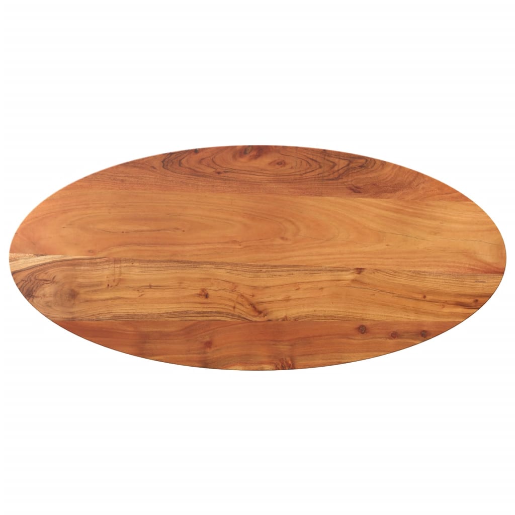 vidaXL Table Top 120x60x3.8 cm Oval Solid Wood Acacia