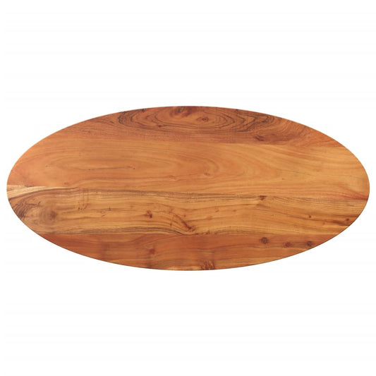 vidaXL Table Top 120x60x3.8 cm Oval Solid Wood Acacia