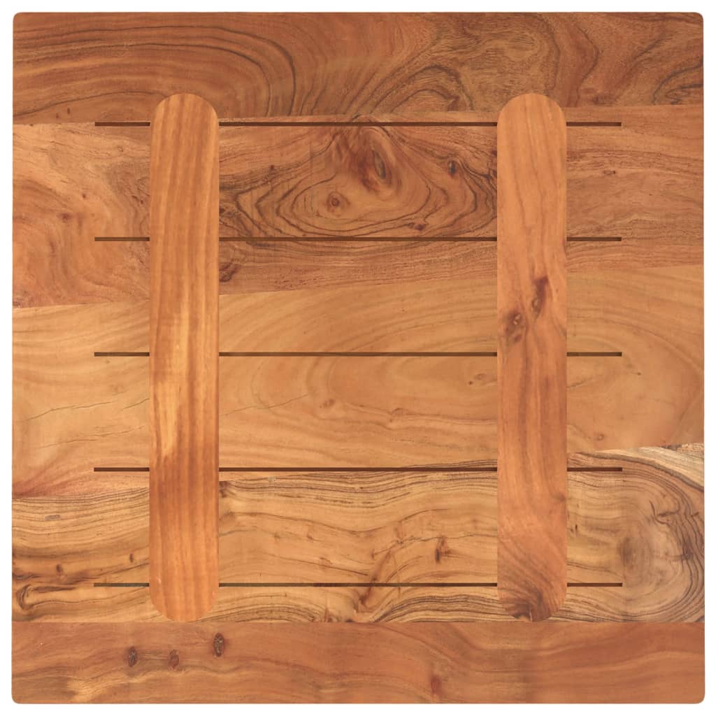 vidaXL Table Top 60x60x3.8 cm Square Solid Wood Acacia