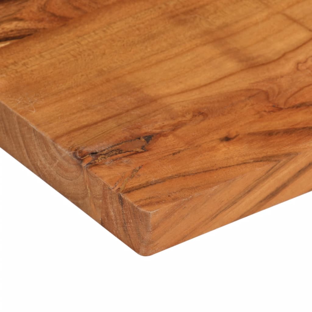 vidaXL Table Top 110x60x3.8 cm Rectangular Solid Wood Acacia