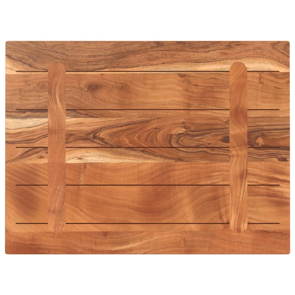 vidaXL Table Top 80x70x3.8 cm Rectangular Solid Wood Acacia