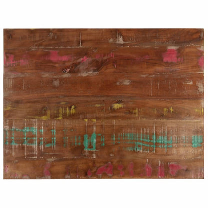 vidaXL Table Top 80x70x1.5 cm Rectangular Solid Wood Reclaimed