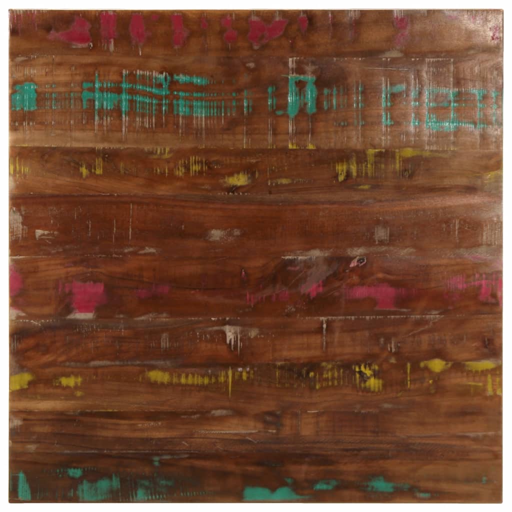 vidaXL Table Top 80x80x1.5 cm Square Solid Wood Reclaimed