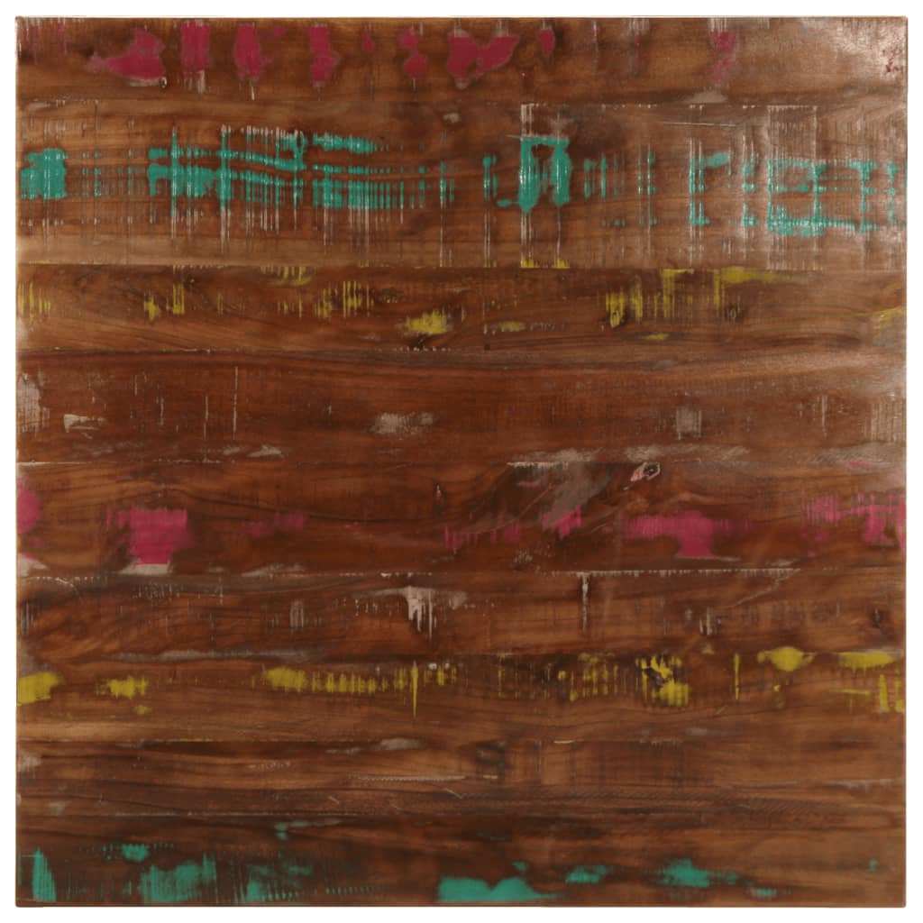 vidaXL Table Top 80x80x2.5 cm Square Solid Wood Reclaimed
