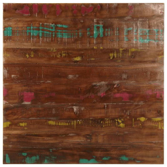vidaXL Table Top 80x80x2.5 cm Square Solid Wood Reclaimed