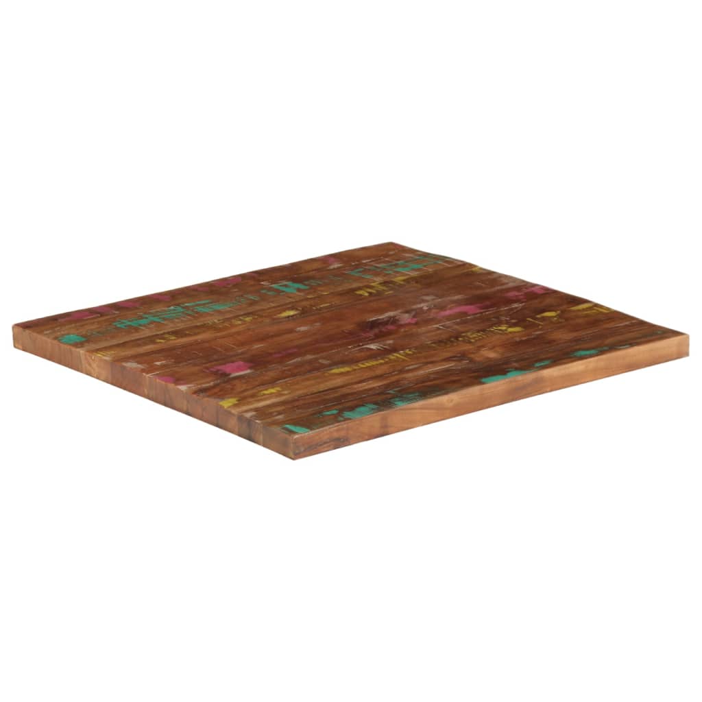 vidaXL Table Top 80x80x2.5 cm Square Solid Wood Reclaimed