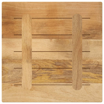 vidaXL Table Top 40x40x2.5 cm Square Solid Wood Rough Mango