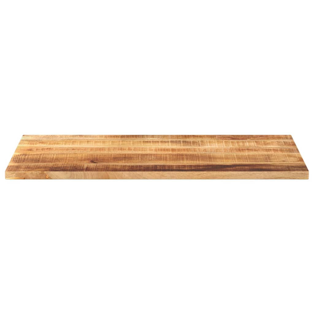 vidaXL Table Top 120x50x2.5 cm Rectangular Solid Wood Rough Mango