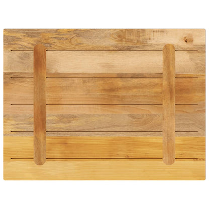 vidaXL Table Top 70x60x1.5 cm Rectangular Solid Wood Rough Mango