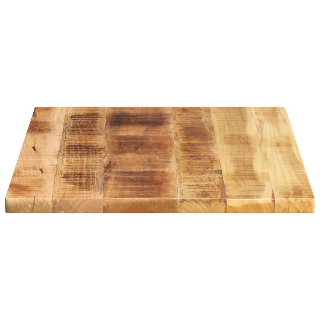 vidaXL Table Top 80x60x1.5 cm Rectangular Solid Wood Rough Mango