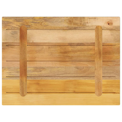 vidaXL Table Top 80x60x1.5 cm Rectangular Solid Wood Rough Mango