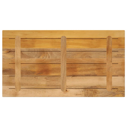 vidaXL Table Top 120x60x2.5 cm Rectangular Solid Wood Rough Mango