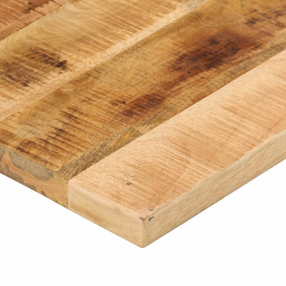 vidaXL Table Top 110x70x2.5 cm Rectangular Solid Wood Rough Mango
