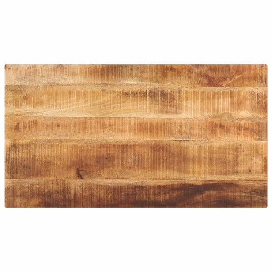 vidaXL Table Top 120x70x2,5 cm Rectangular Solid Wood Rough Mango
