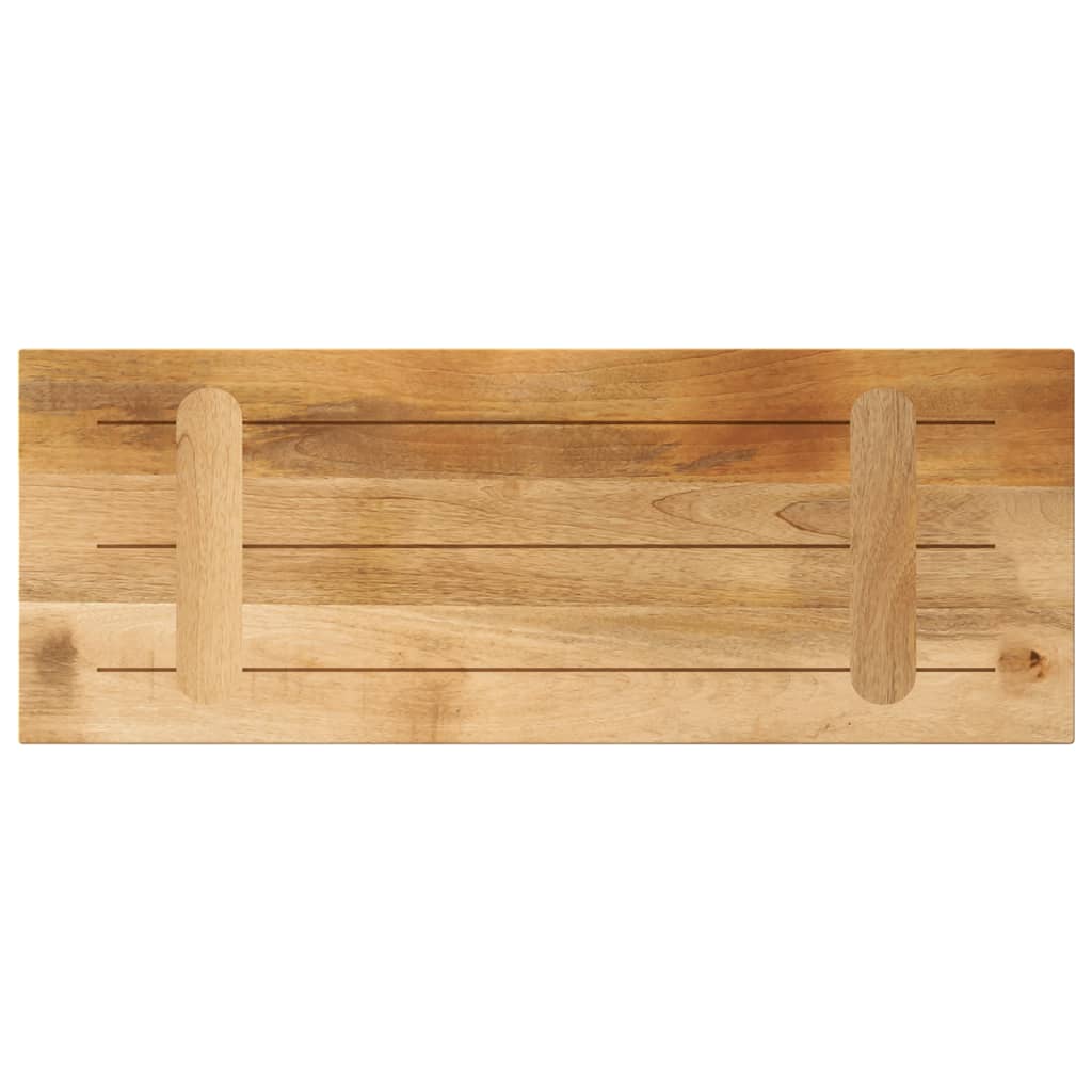 vidaXL Table Top 80x30x3.8 cm Rectangular Solid Wood Rough Mango