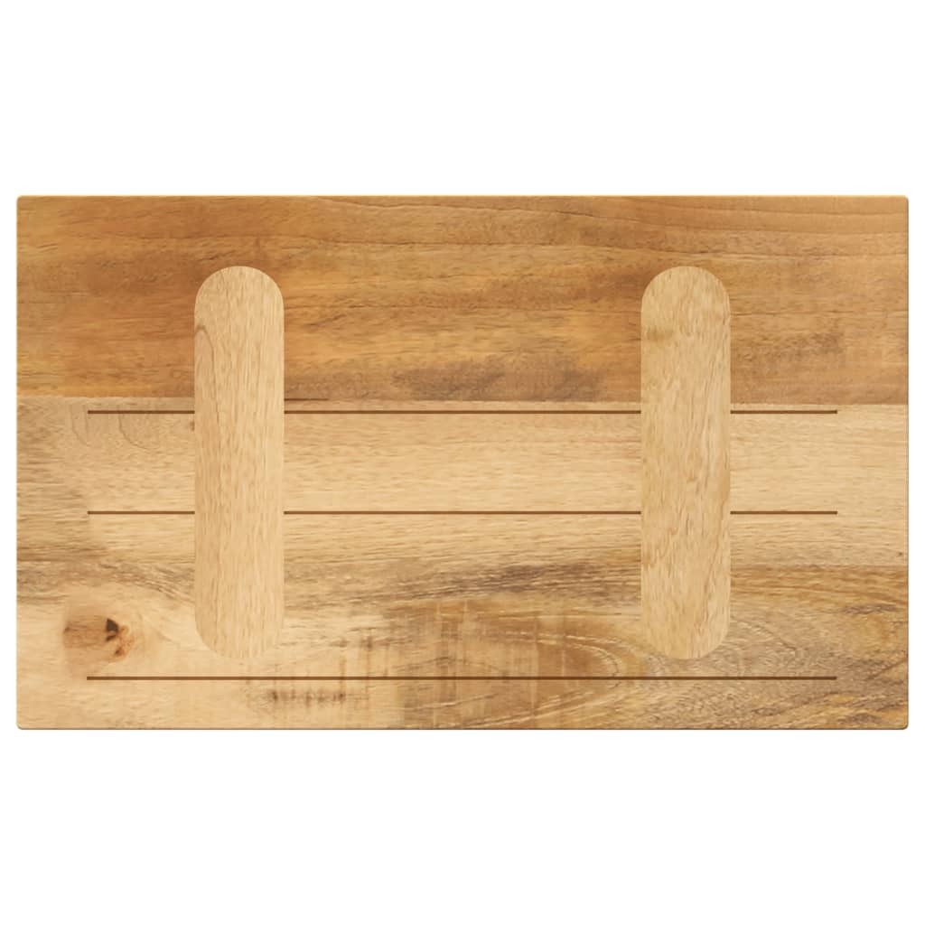 vidaXL Table Top 50x40x3,8 cm Rectangular Solid Wood Rough Mango