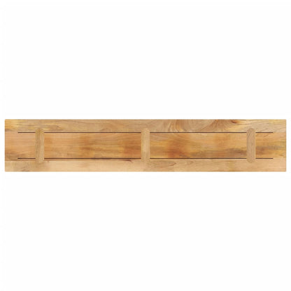 vidaXL Table Top 140x40x3.8 cm Rectangular Solid Wood Rough Mango