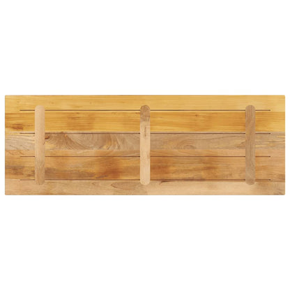 vidaXL Table Top 140x50x3.8 cm Rectangular Solid Wood Rough Mango