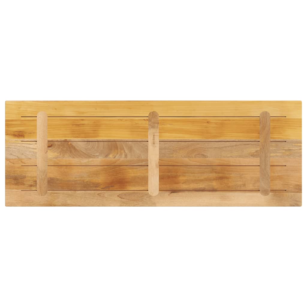 vidaXL Table Top 160x50x3.8 cm Rectangular Solid Wood Rough Mango