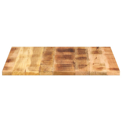 vidaXL Table Top 70x70x3.8 cm Square Solid Wood Rough Mango