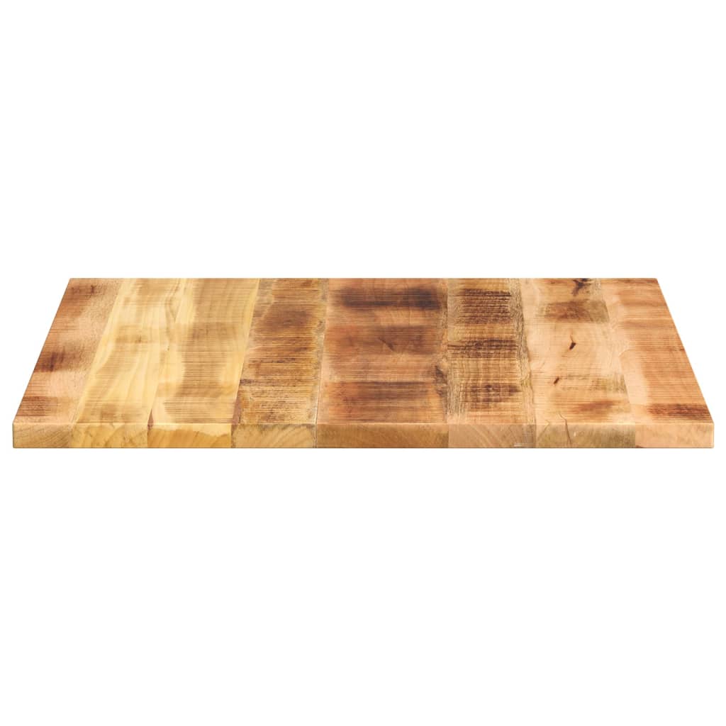 vidaXL Table Top 80x80x3,8 cm Square Solid Wood Rough Mango
