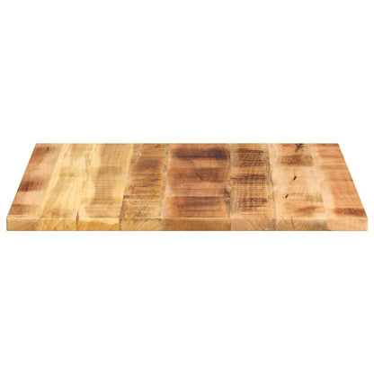 vidaXL Table Top 80x80x3,8 cm Square Solid Wood Rough Mango