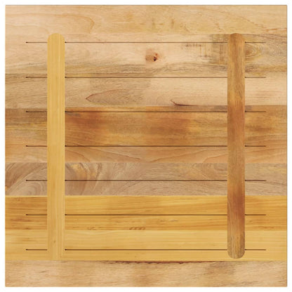vidaXL Table Top 80x80x3,8 cm Square Solid Wood Rough Mango