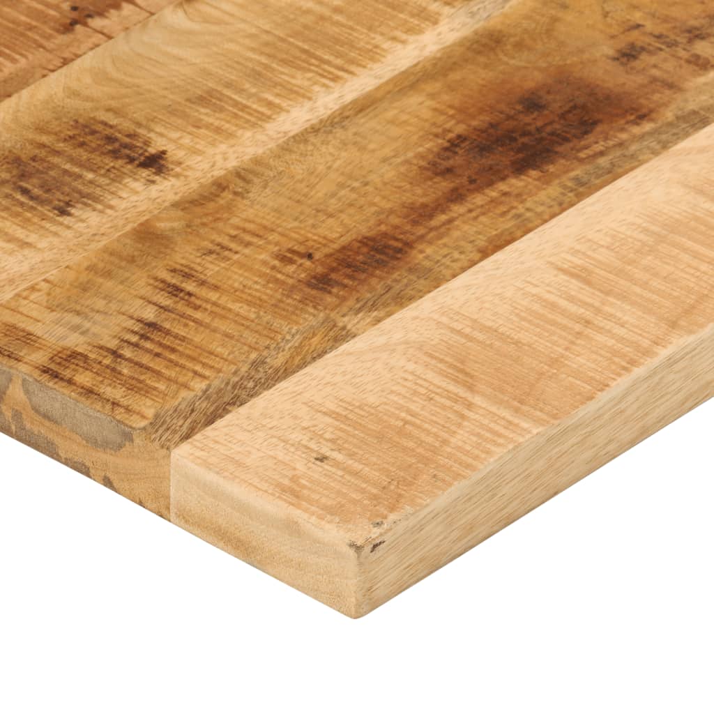 vidaXL Table Top 80x80x3,8 cm Square Solid Wood Rough Mango