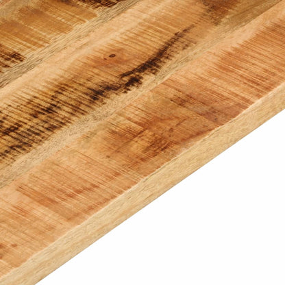 vidaXL Table Top 80x80x3,8 cm Square Solid Wood Rough Mango