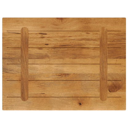 vidaXL Table Top 80x60x2.5 cm Rectangular Solid Wood Mango