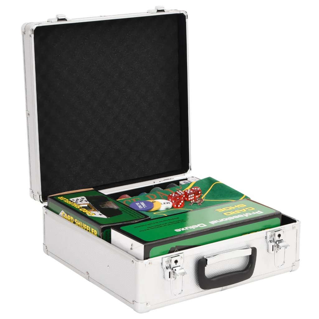 vidaXL Poker Chip Set 600 pcs 4 g