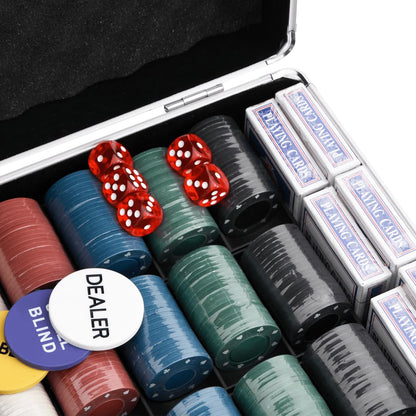 vidaXL Poker Chip Set 600 pcs 4 g