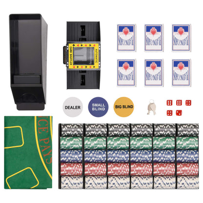 vidaXL Poker Chip Set 600 pcs 11.5 g