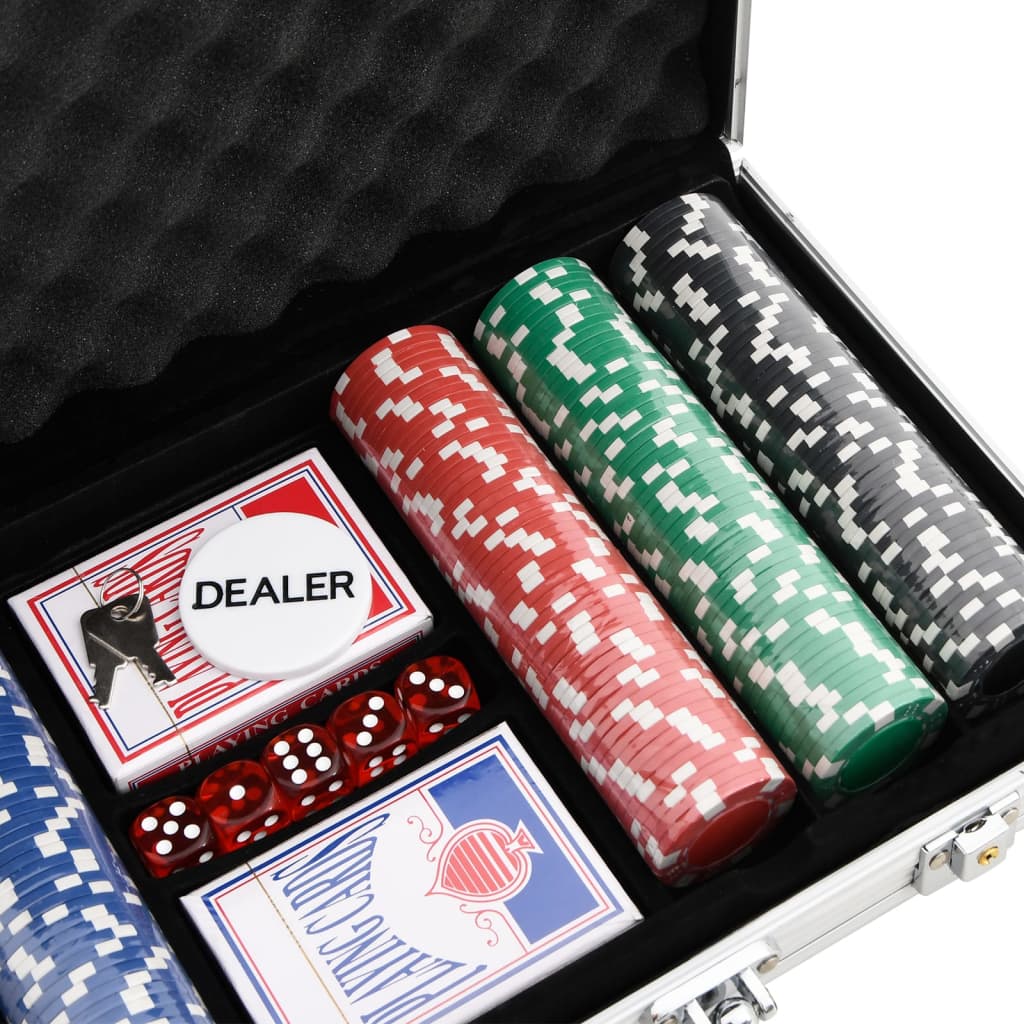 vidaXL Poker Chip Set 300 pcs 11.5 g