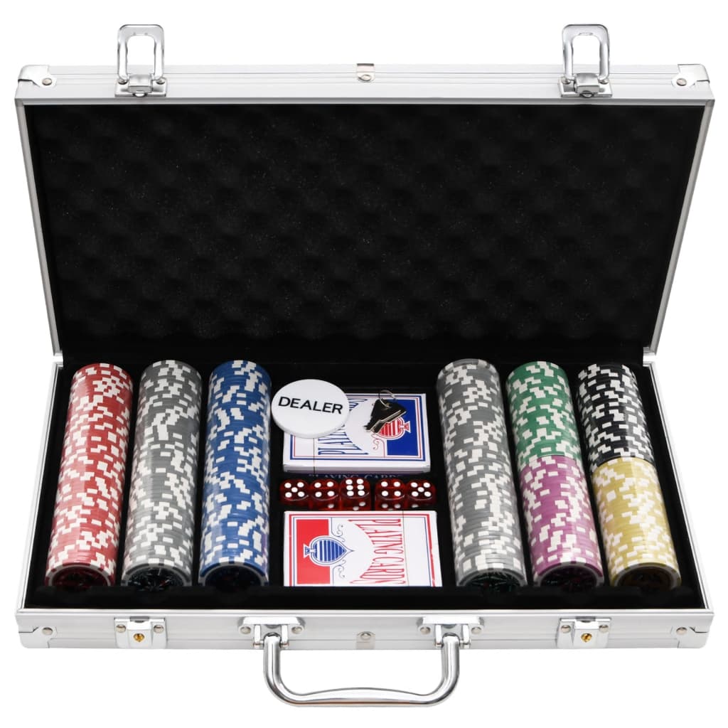 vidaXL Poker Chip Set 300 pcs 11.5 g