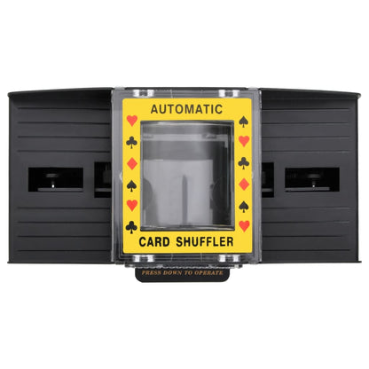 vidaXL Automatic Card Shuffler Black 2 Decks