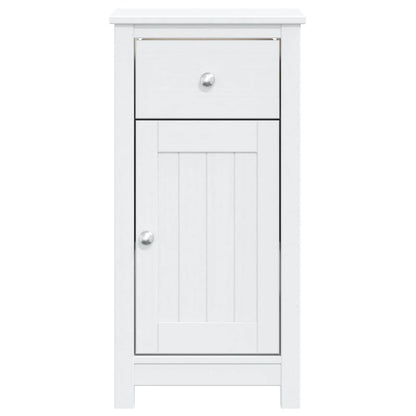 vidaXL Bathroom Cabinet BERG White 40x34x80 cm Solid Wood Pine