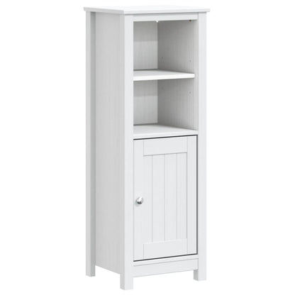 vidaXL Bathroom Cabinet | White | Solid pine wood | 40 cm x 34 cm x 110 cm