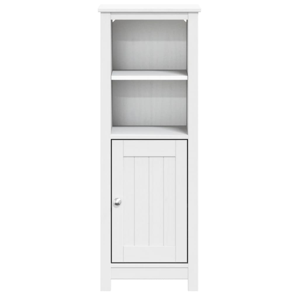 vidaXL Bathroom Cabinet | White | Solid pine wood | 40 cm x 34 cm x 110 cm