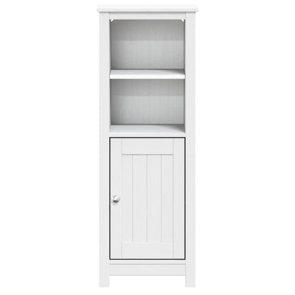 vidaXL Bathroom Cabinet | White | Solid pine wood | 40 cm x 34 cm x 110 cm