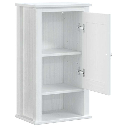 vidaXL Bathroom Wall Cabinet "BERG" White 40x27x71,5 cm Solid Wood Pine