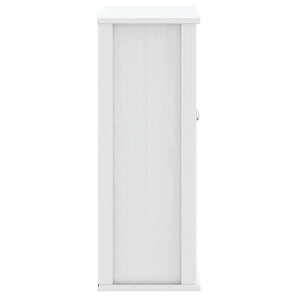 vidaXL Bathroom Wall Cabinet BERG White 69.5x27x71.5 cm Solid Wood