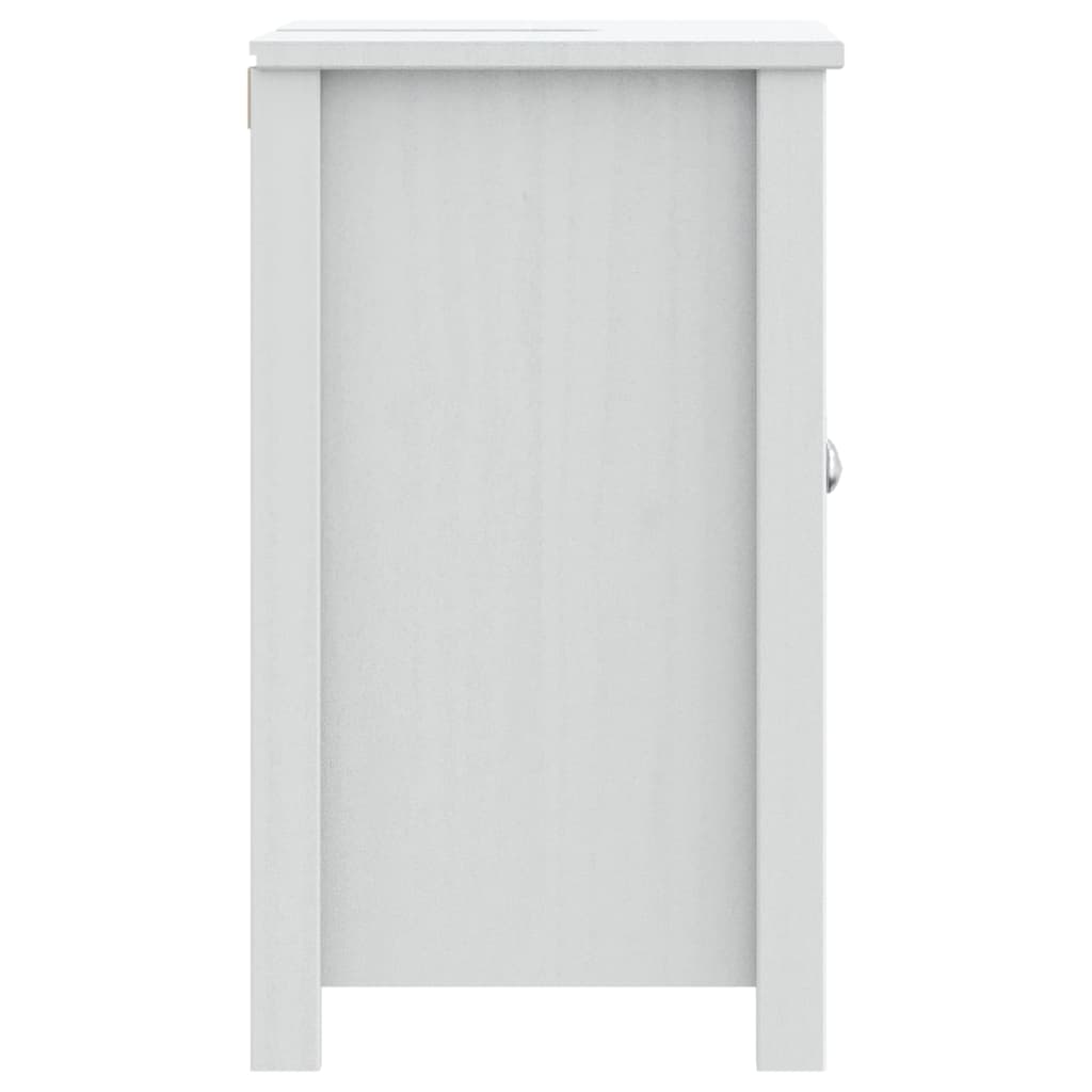 vidaXL Bathroom Sink Cabinet BERG White 60x34x59 cm Solid Wood Pine