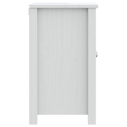 vidaXL Bathroom Sink Cabinet BERG White 60x34x59 cm Solid Wood Pine