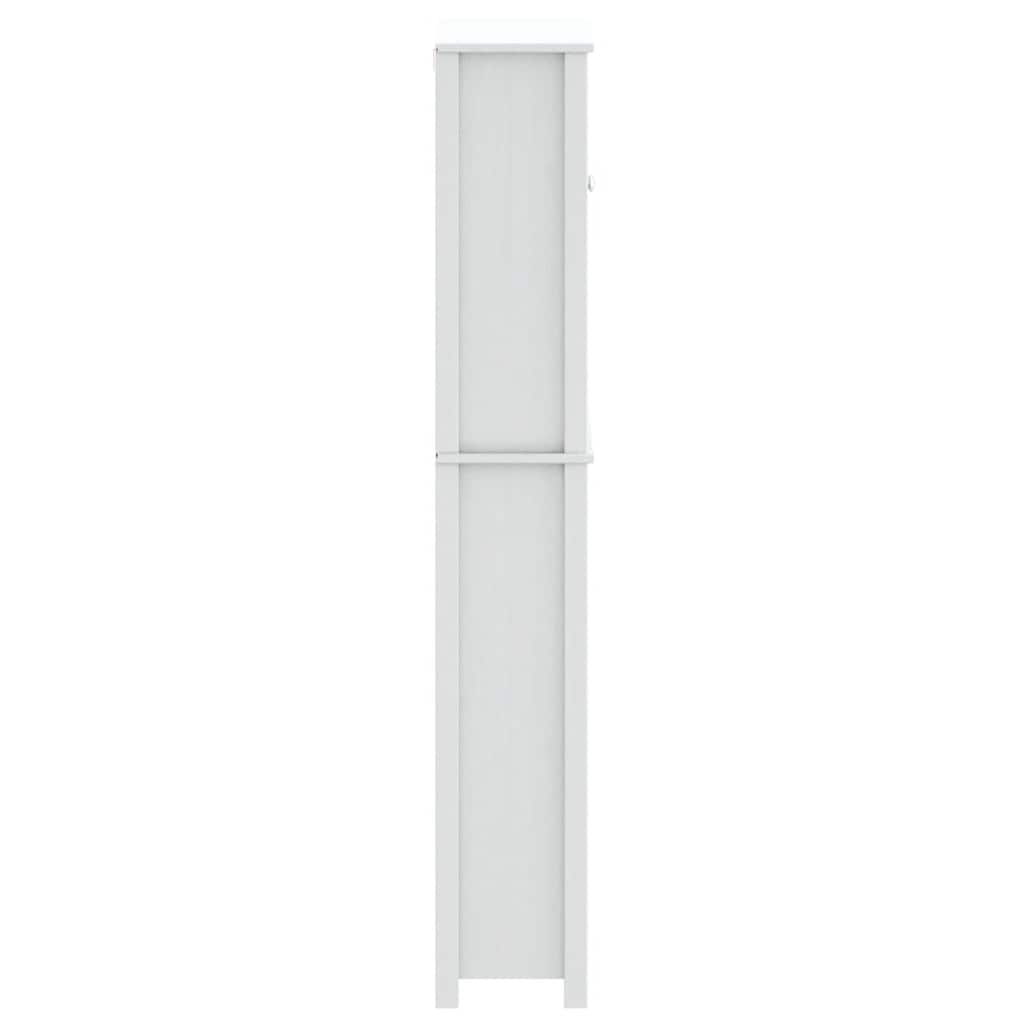 vidaXL Washing Machine Cabinet BERG White 76x27x164.5 cm Solid Wood