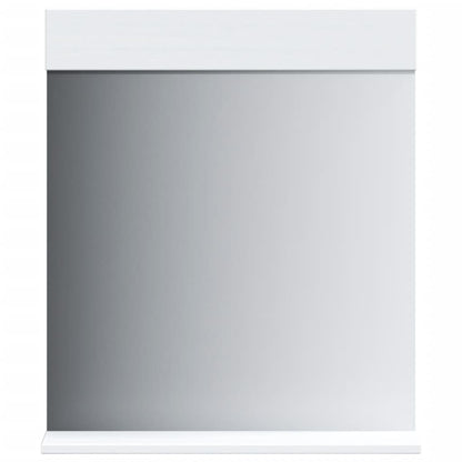 vidaXL Bathroom Mirror with Shelf BERG White 60x12x70 cm Solid Wood