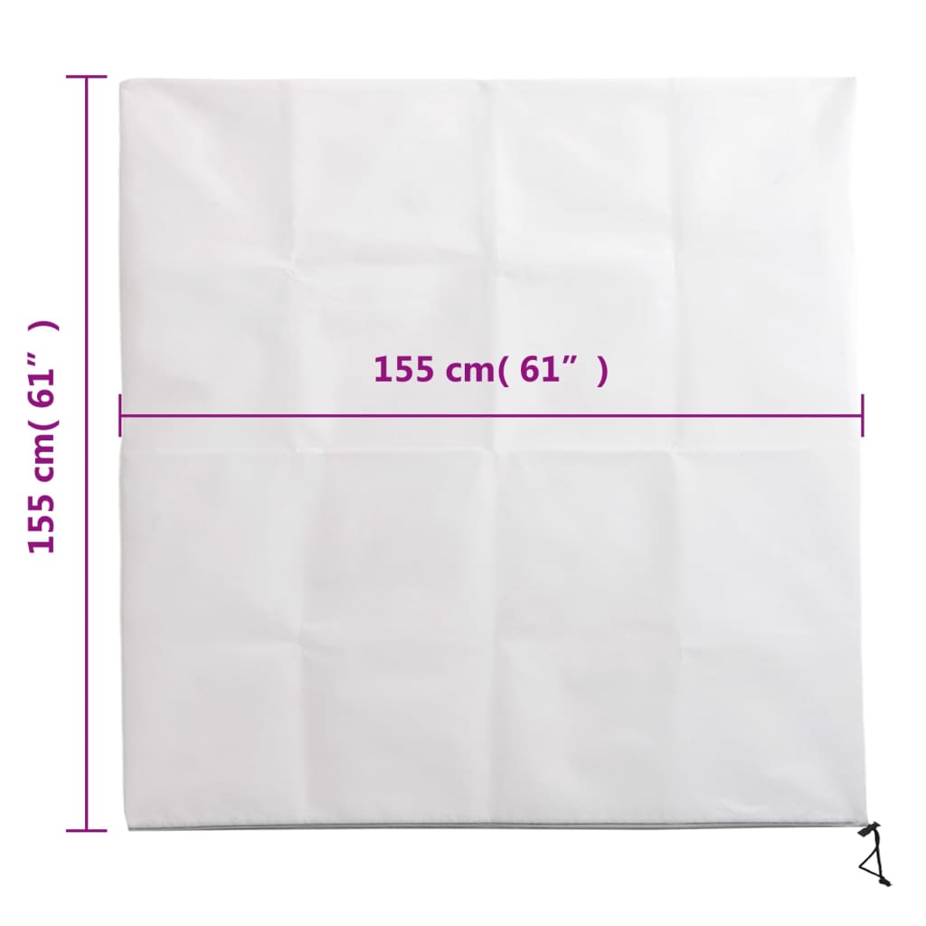 vidaXL Plant Fleece Covers with Zip 4 pcs 70 g/m² 1.55x1.55 m