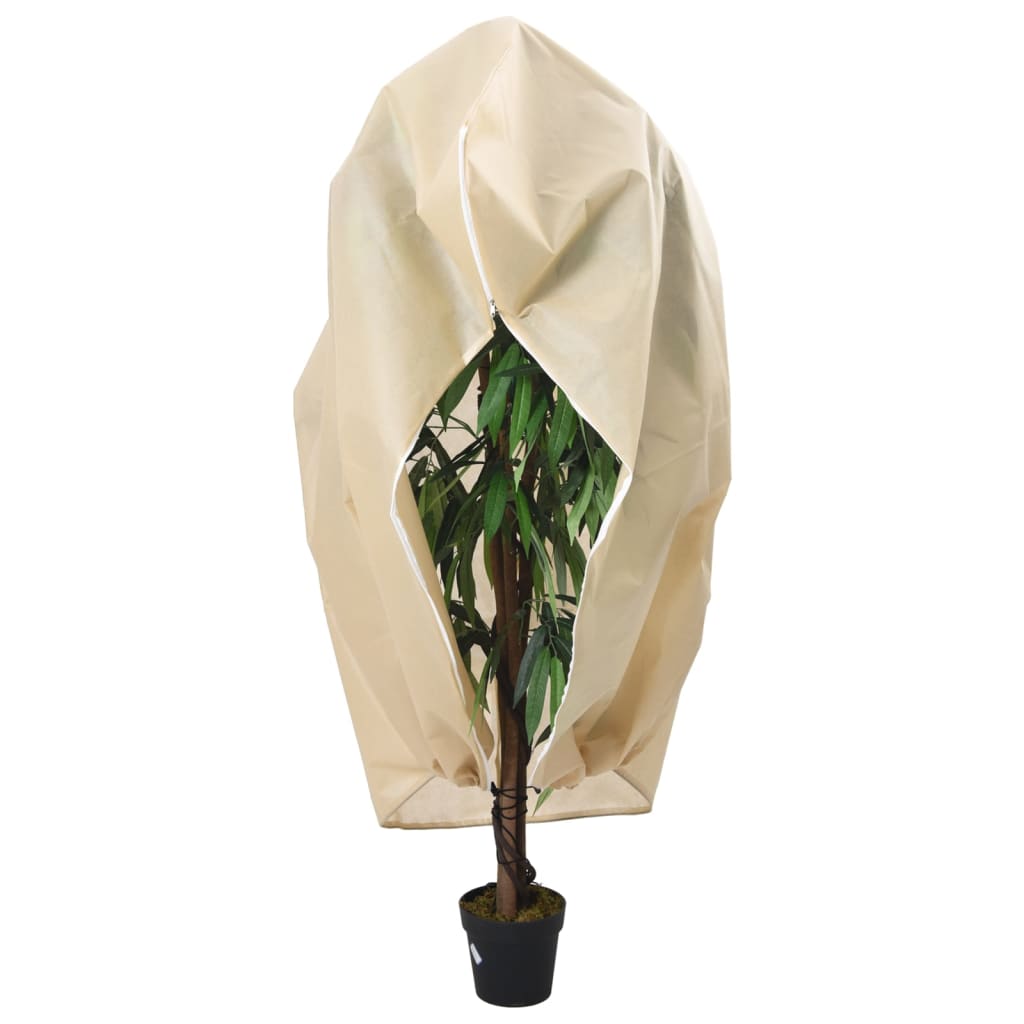 vidaXL Plant Fleece Covers with Zip 4 pcs 70 g/m² 1.55x1.55 m