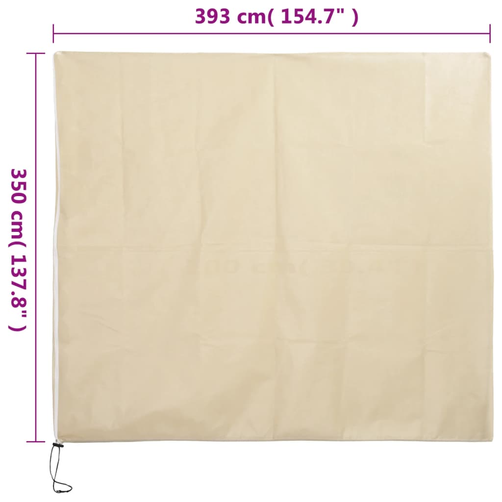 vidaXL Plant Fleece Covers with Zip 2 pcs 70 g/m² 3.93x3.5 m